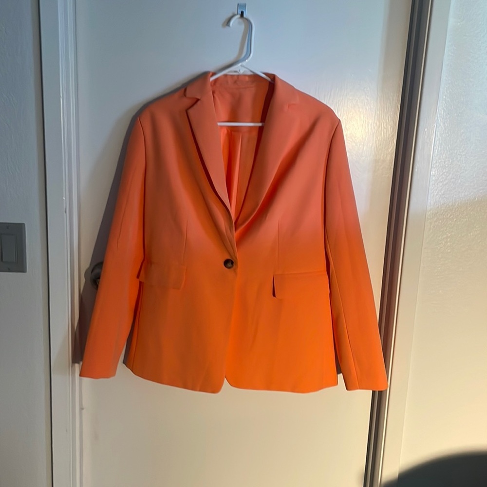 Orange blazer, Large, brand new